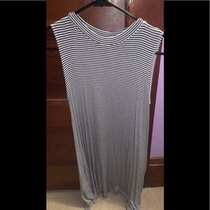 Striped cotton flowy dress